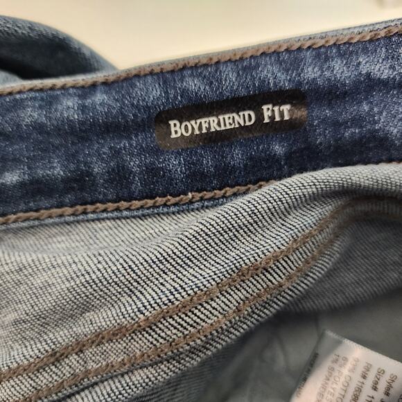 Judy Blue Boyfriend Fit Distressed Jeans Size 11/30 Mid Rise Ripped Denim - Picture 7 of 8